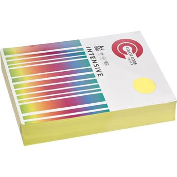 Бумага цветная  ColorCode Intensive А4 желтая (80 г/кв.м, 100 листов)