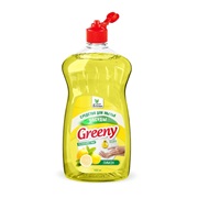 Средство для мытья посуды Clean&Green "Greeny" Light 1000 мл ЛИМОН