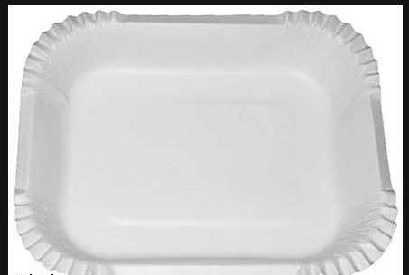 Тарелка картонная 160*190 глубокая, ламинированная, белая