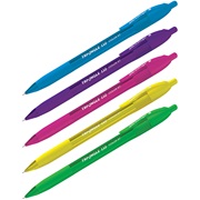 Ручка шариковая автомат.,Berlingo "Triangle 110 RT Color", синяя, 0,7мм,трехгран, игольч.стерж