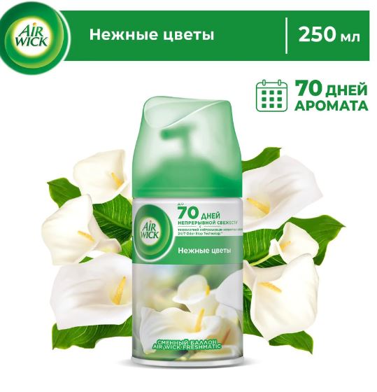 Картридж аэрозольный AIRWICK (Эйрвик) 250мл,"Нежные цветы"