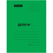 Скоросшиватель ДЕЛО до 200 листов зеленый (плотность 360 г/кв.м)