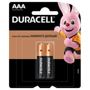 Батарейки DURACELL Basic AAA (LR03) алкалиновая, 2 шт/блистер