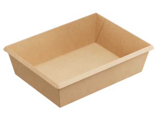 Контейнер картонный ONECLICK bottom 500 мл ДНО крафт 100/120x140/160x45мм