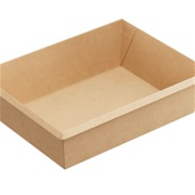 Контейнер картонный ONECLICK bottom 500 мл ДНО крафт 100/120x140/160x45мм