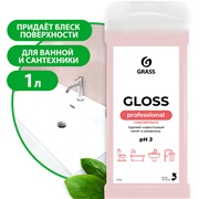 Средство чистящее д/сантехники "Gloss Concentrate ( канистра 1 л )/Grass