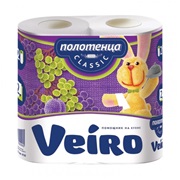Полотенца бумажные рулонные VEIRO  2 шт., 2-х сл.