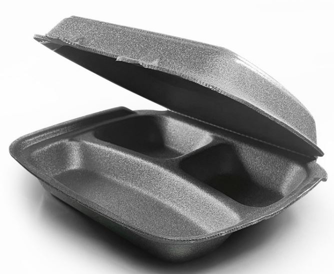 Ланч-бокс 3-секционный черный LB-max-3 255*190*70мм