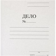 Скоросшиватель Дело INFORMAT, А4 белая, немелованный картон 400 г/м2