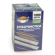 Зубочистки  в инд. бумажной упаковке 1000шт AVIORA