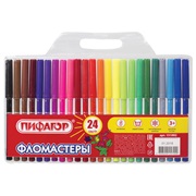 Фломастеры 24цв ПИФАГОР  вентилируемый колпачок