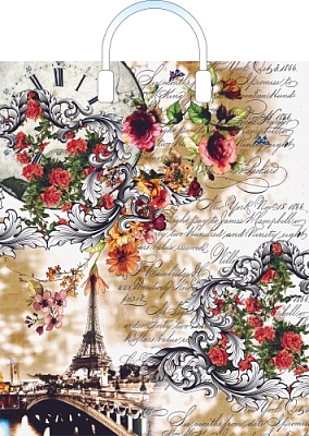 Пакет с пластиковой ручкой 38х45+3 (90) Воспоминания