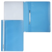 Скоросшиватель пластиковый A4 BRAUBERG голубой