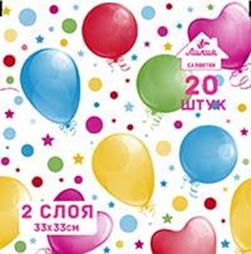 Салфетки 33х33, 2сл., (Праздник)  20шт/уп