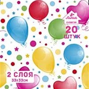 Салфетки 33х33, 2сл., (Праздник)  20шт/уп