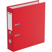 Папка-регистратор 70мм BERLINGO "Standard", бумвинил, с карманом на корешке, красная