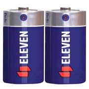 Батарейка R20 Eleven D солевые, упак 2шт
