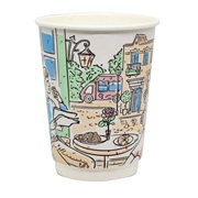 Стакан бумажный двухслойный 300 мл НАСТРОЕНИЕ d=90мм