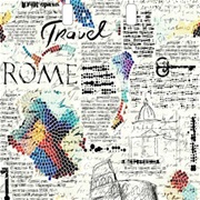 Пакет с пластиковой ручкой 38х45+3см 90мкм Газета