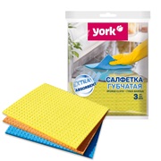 Cалфетка губчатая 3 шт.YORK