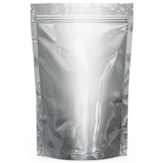 Пакет бумажный дой-пак 15х24+(45+45) см с окном 80мм, крафт 100шт/уп.