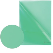 Папка-уголок А4 BRAUBERG жесткая, зеленая 0,15мм