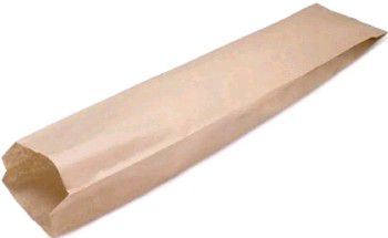 Пакет бумажный 100х50х610 б/п крафт 40 с плоским дном(под багет) (100/1000шт)