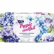 Влажные салфетки AURA Tropic Cocktail освежающие, 60шт/уп