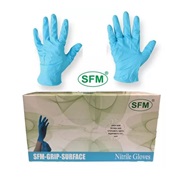 Перчатки нитриловые "SFM ХЛОР" р.L, фиол-голуб., медицинские неопудренные текстурированные 100шт/уп