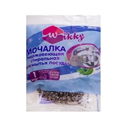Губка-мочалка,металлическая, Wikky, 15 гр 1 шт