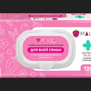 Влажные салфетки MALINA home №120 для всей семьи,антибактериальные , 120шт/уп