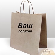 Пакет бумажный 310*195*430 кручёные ручки логотип PLAZMA крафт