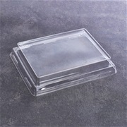 Контейнер картонный ONECLICK bottom 250 мл КРЫШКА КУПОЛЬНАЯ прозрачная 100*85*20мм (50/900шт)