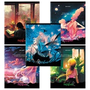 Тетрадь 48л. А5 кл. скоба BRAUBERG, обложка картон, "Anime Girls"