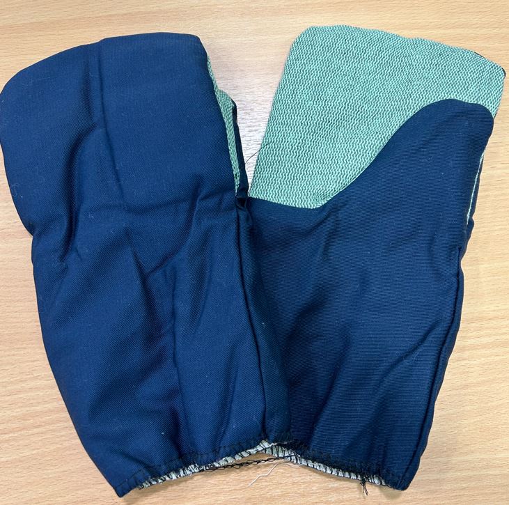 Рукавицы х/б пл.210, утеплитель ватин+брезен наладонник