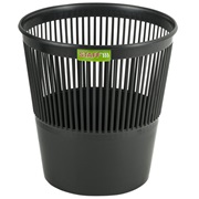 Корзина для бумаг STAFF "Basic" ЭКОНОМ, сетчатая, 9 л, черная