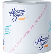 Бумага туалетная "МЯГКИЙ ЗНАК" 54м со втулкой