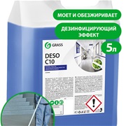 Средство для чистки и дезинфекции "Deso C10" (канистра 5 кг) grass