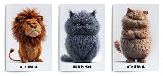 Тетрадь 80 л. А4 клетка, на скрепке, Schoolformat НЕ В ДУХЕ офсет, мелованный картон, ВД-лак