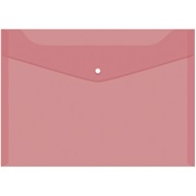 Папка-конверт А4 на кнопке OfficeSpace150мкм, красная