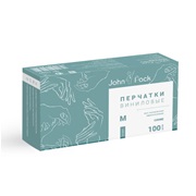 Перчатки виниловые неопудренные нестерильные "John Pack" M черные 100шт/уп