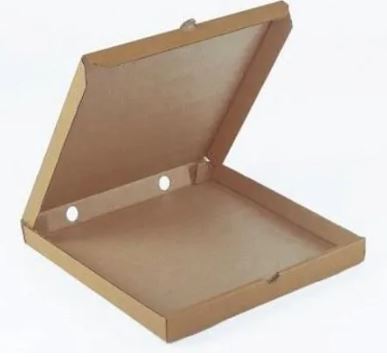 Коробка для пиццы 340*340*40мм микрогофрокартон бурый/бурый (Т-11 - Е) КТК (В)