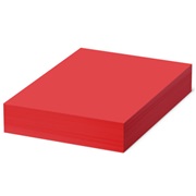 Бумага цветная BRAUBERG, А4, 80 г/м2, 500 л., интенсив, ЯРКО-КРАСНАЯ, для офисной техники