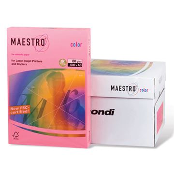 Бумага А3, 250 л., 160 г/м2,''Maestro Color'' №PI 25 розовый, Pastell