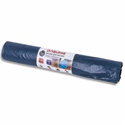 Мешки для мусора 120л., ЛАЙМА, синие, в рулоне 10 шт., ПВД, 40 мкм, 70х110 см (±5%), особо прочные