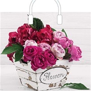 Пакет с пластиковой ручкой 38х34+3см (90) (Пинк)